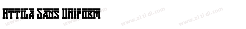 Attila Sans Uniform字体转换